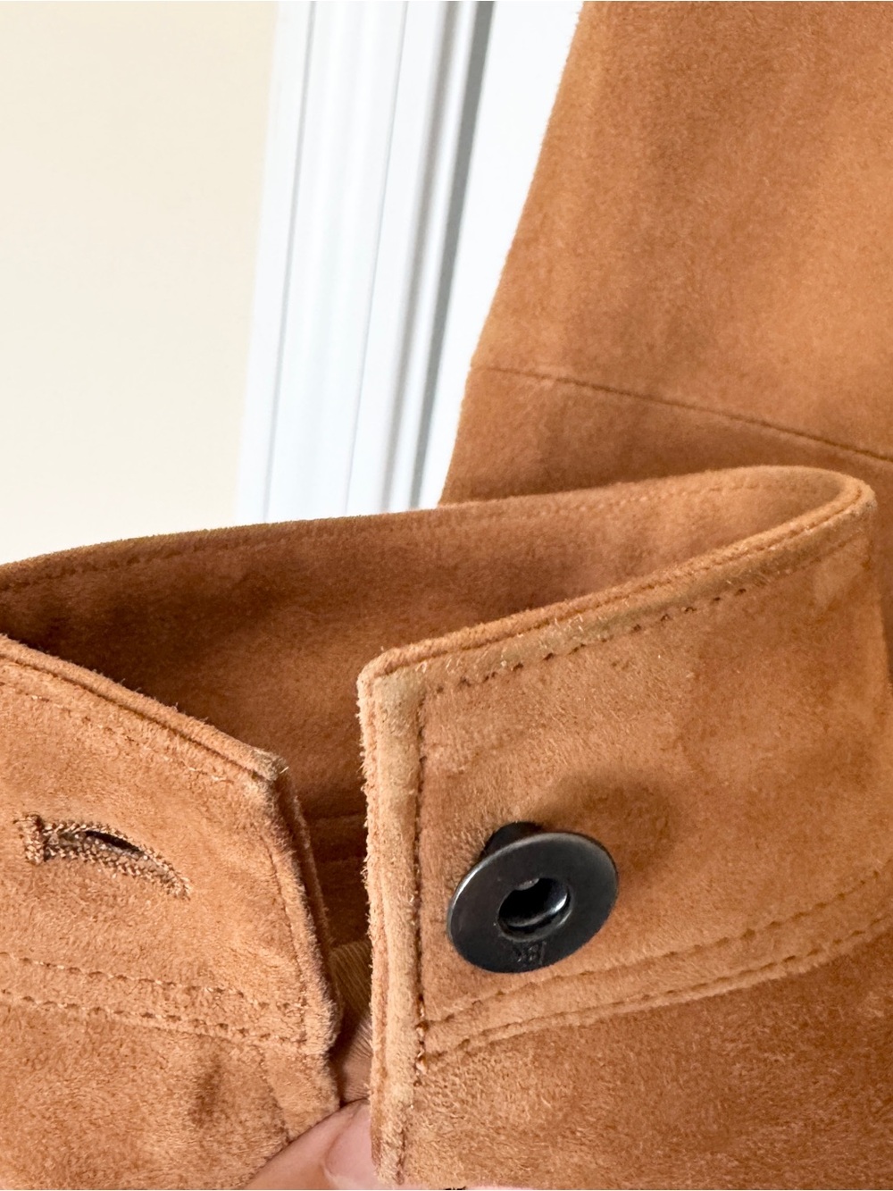 Modern Fit Goat Suede Jacket Genuine Leather - Picture 9 of 11